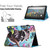 For Amazon Kindle Fire HD10/HD10 Plus 2021 Colored Drawing Stitching Leather Tablet Smart Case(Raccoon)