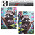 For Amazon Kindle Fire HD10/HD10 Plus 2021 Colored Drawing Stitching Leather Tablet Smart Case(Raccoon)