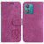 For Motorola Edge 40 Neo Little Tiger Embossed Leather Phone Case(Rose Red)
