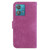 For Motorola Edge 40 Neo Little Tiger Embossed Leather Phone Case(Rose Red)