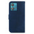 For Motorola Edge 40 Neo Little Tiger Embossed Leather Phone Case(Dark Blue)