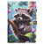 For iPad Air / Air 2 / 9.7 2017 / 2018 Colored Drawing Stitching Leather Tablet Smart Case(Raccoon)