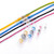 100 PCS AWG16-14 1.5-2.5mm Seal Heat Shrink Butt Wire Connectors Blue Terminals Solder Sleeve(Blue)
