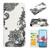 For Xiaomi Redmi Note 10 Oil Embossed 3D Drawing Leather Phone Case(Lace Flower)