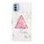 For Motorola Moto G52 Oil Embossed 3D Drawing Leather Phone Case(Triangular Marble)