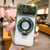 For iPhone 14 Pro Max MagSafe Holder Shockproof TPU Phone Case with Lens Film(Green)