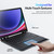 For Samsung Galaxy Tab S9+ DUX DUCIS DK Floating Magnetic Keyboard Leather Tablet Case with Holder(Black)