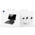 For Samsung Galaxy Tab S9+ DUX DUCIS DK Floating Magnetic Keyboard Leather Tablet Case with Holder(Black)