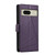 For Google Pixel 8 PU Genuine Leather Texture Embossed Line Phone Case(Purple)