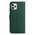 For iPhone 11 Pro Rhombic Grid Texture Leather Phone Case(Green)