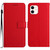 For iPhone 12 / 12 Pro Rhombic Grid Texture Leather Phone Case(Red)