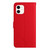 For iPhone 12 / 12 Pro Rhombic Grid Texture Leather Phone Case(Red)
