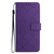 For iPhone 14 Rhombic Grid Texture Leather Phone Case(Purple)