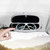 Car Multifunctional Glasses Case Car Visor Card Storage Sunglasses Holder(Black)