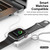 For iPhone / AirPods / iWatch Series 3 in 1 Portable Wireless Charger(Silver)