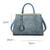 3-in-1  Women Stone Pattern Patchwork Handbag Shoulder Bag Crossbody Bag(Black)