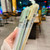 For iPhone 14 Plus Large Window PC Hybrid TPU Phone Case with Card Slot(Green)