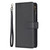 For Xiaomi Redmi 13C 9 Card Slots Zipper Wallet Leather Flip Phone Case(Black)