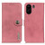 For Xiaomi Redmi 13C KHAZNEH Cowhide Texture Flip Leather Phone Case(Pink)