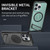 For iPhone 14 Pro Max Carbon Fiber Texture PC + TPU Phone Case with Metal Holder(Blue)