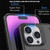 For iPhone 14 Pro Max Carbon Fiber Texture PC + TPU Phone Case with Metal Holder(Blue)