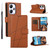 For Infinix Hot 30 Play PU Genuine Leather Texture Embossed Line Phone Case(Brown)