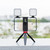 YELANGU PC203 YLG1801C Vlogging Live Broadcast LED Selfie Light Smartphone Video Rig Handle Stabilizer Plastic Bracket Tripod Kits