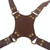 Quick Release Anti-Slip Dual Shoulder Leather Harness Camera Strap with Metal Hook for SLR / DSLR Cameras(Brown)