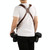 Quick Release Anti-Slip Dual Shoulder Leather Harness Camera Strap with Metal Hook for SLR / DSLR Cameras(Brown)