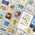 50pcs /Pack Handbook Stickers Small Fresh Stickers DIY Diary Material, Style: Fan Gogh