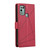 For Infinix Hot 11 Play PU Genuine Leather Texture Embossed Line Phone Case(Red)