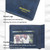 Menbense Men Short Wallet Casual Multi-Card Coin Purse(Blue)