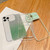 For iPhone 15 Plus Large Window Gradient Glitter Phone Case with Card Slot(Black)