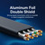 Baseus PCWL-A104 High Speed CAT7 10Gigabit Ethernet Flat Cable, Length:1.5m(Black)