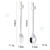 304 Stainless Steel Cartoon Pet Stirring Spoon Fork Fruit Fork Dessert Scoop, Style: Back Cat Fork (Gold)