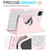 For Xiaomi Pad 6 Pro / Pad 6 Acrylic 360 Degree Rotation Holder Tablet Leather Case(Sand Pink)