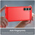 For Samsung Galaxy S24+ 5G Brushed Texture Carbon Fiber TPU Phone Case(Red)