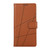 For Nokia XR21 PU Genuine Leather Texture Embossed Line Phone Case(Brown)