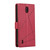 For Nokia C1 PU Genuine Leather Texture Embossed Line Phone Case(Red)