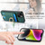 For iPhone 11 Retro Splitable Magnetic Card Bag Leather Phone Case(Green)