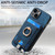 For iPhone 7 / 8/ SE 2022 Retro Splitable Magnetic Card Bag Leather Phone Case(Blue)