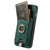 For iPhone 15 Pro Retro Splitable Magnetic Card Bag Leather Phone Case(Green)