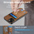 For iPhone 13 Pro Max Retro Splitable Magnetic Card Bag Leather Phone Case(Brown)