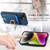 For iPhone 6 Plus / 6s Plus Retro Splitable Magnetic Card Bag Leather Phone Case(Blue)