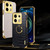 For Xiaomi Redmi Note 13 Pro 6D Electroplating Crocodile Texture Leather Back Phone Case with Holder(Green)