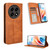 For OPPO A2 Pro 5G Magnetic Buckle Retro Texture Leather Phone Case(Brown)