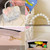 Girls Princess Pearl Handbag Children Single Shoulder Crossbody Bag(Flower Pink)