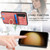 For Samsung Galaxy S22+ 5G Retro Splitable Magnetic Card Bag Leather Phone Case(Pink)