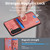 For Samsung Galaxy S22+ 5G Retro Splitable Magnetic Card Bag Leather Phone Case(Pink)