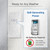 C303B One to One Home Wireless Doorbell Temperature Digital Display Remote Control Elderly Pager, UK Plug(White)